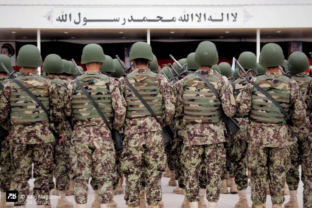 Soldiers standing in formation