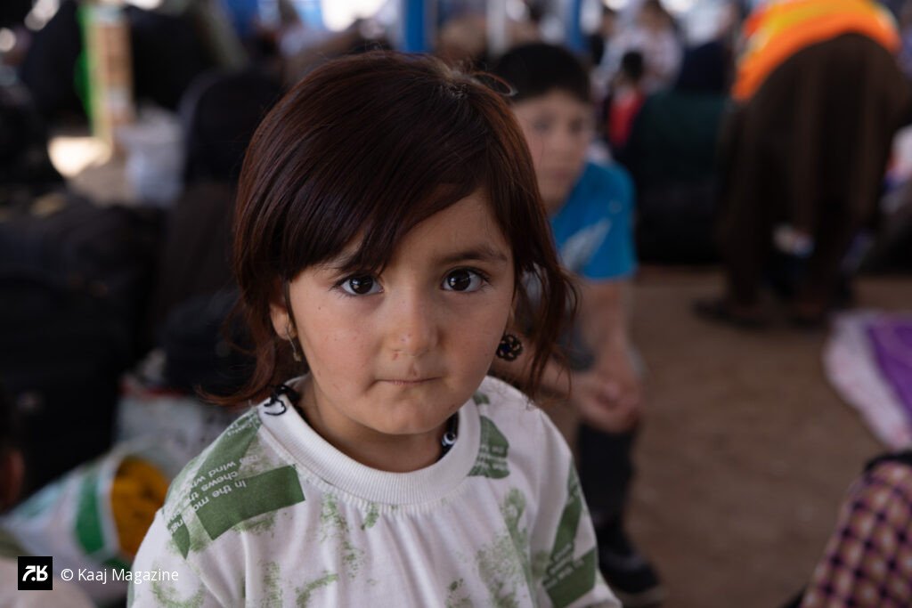 Young girl with a quiet gaze